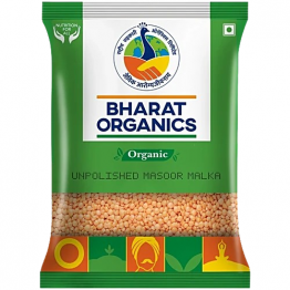 Bharat Organics Unpolished Masoor Malka 500gm